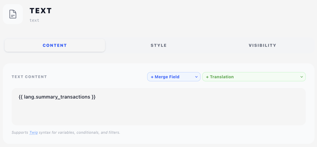 Components - Text