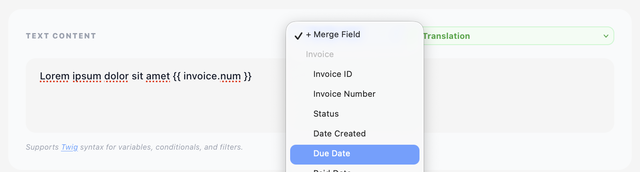 Concepts - Merge fields