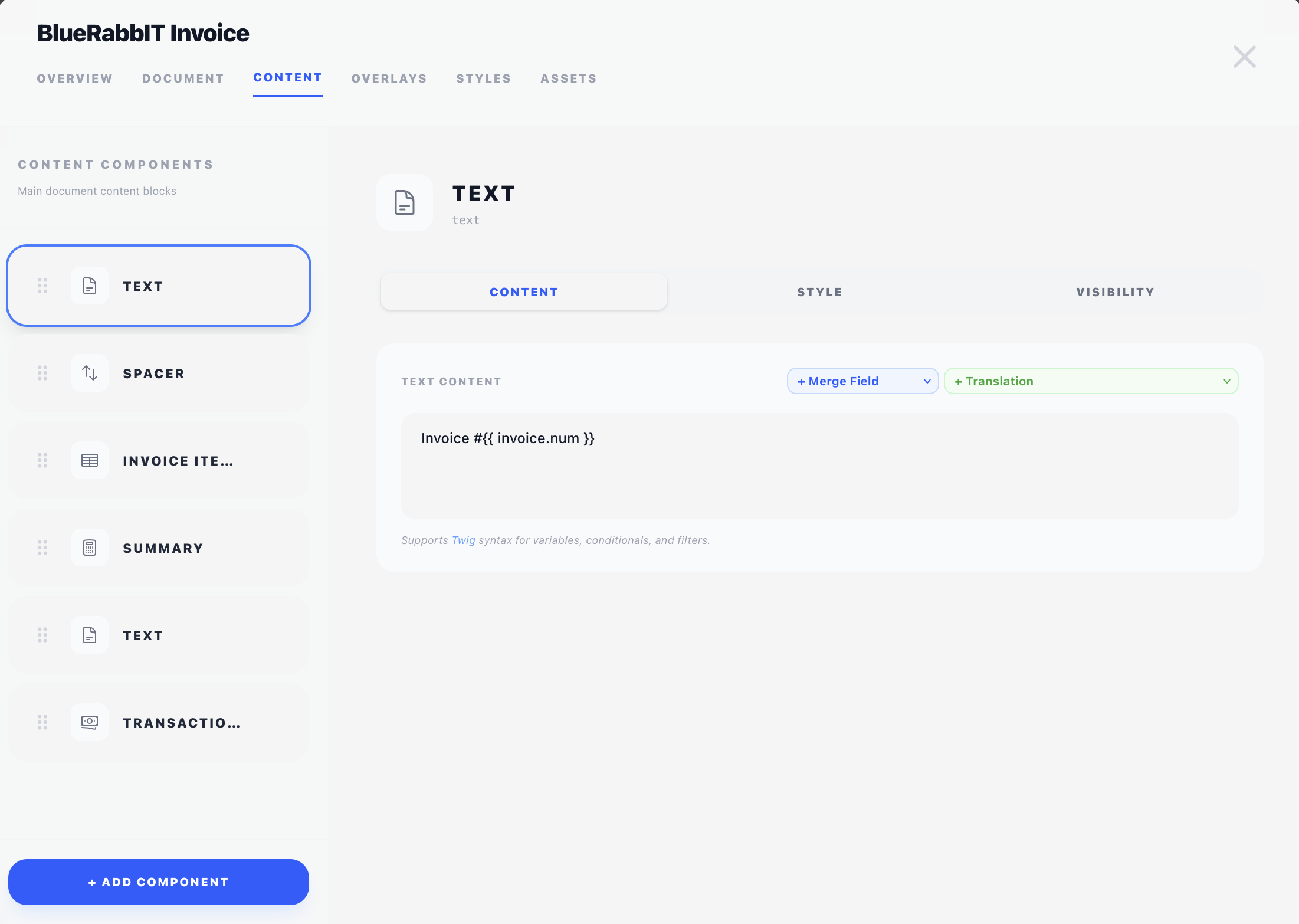 Design - Content