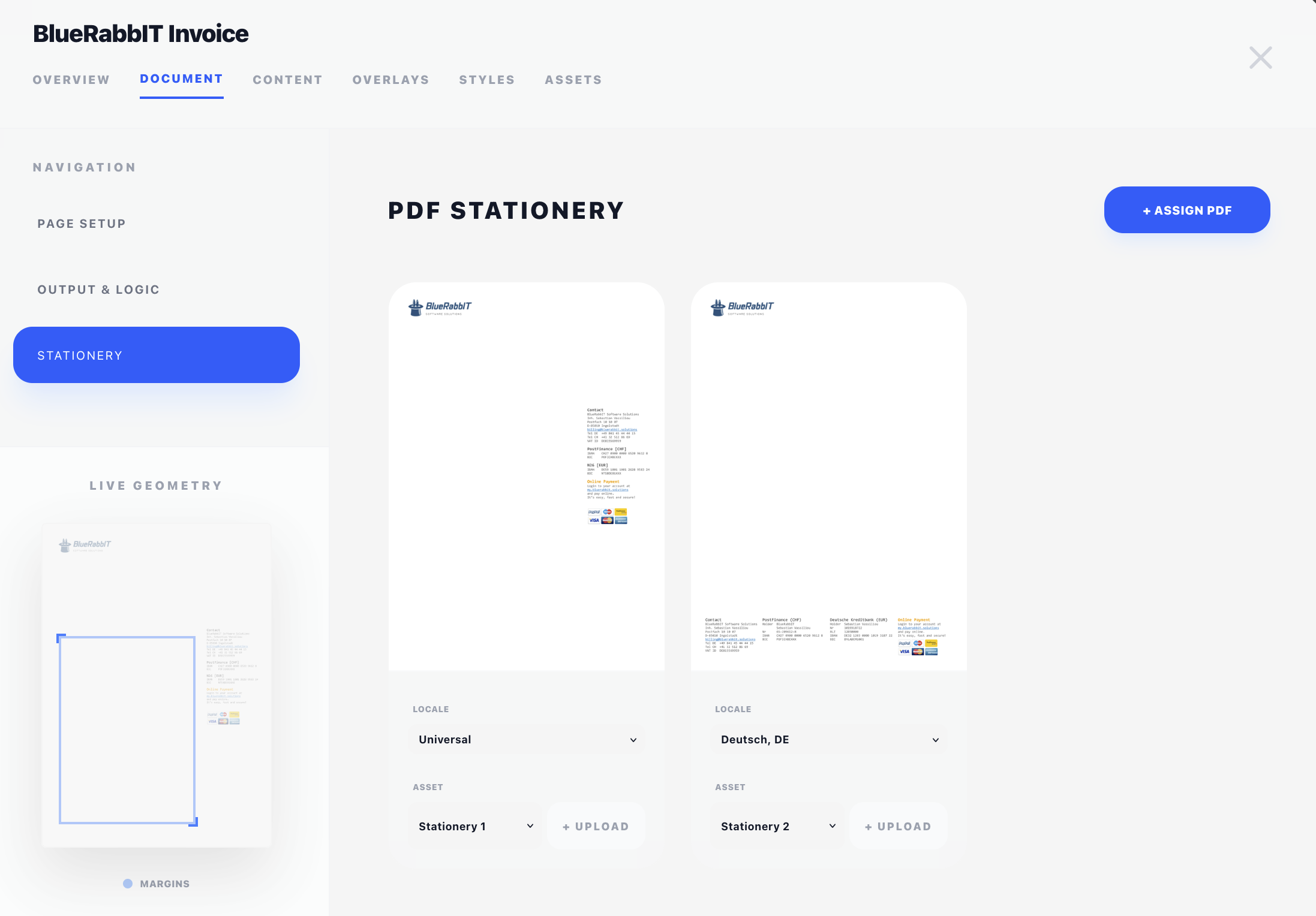 Design - Document Stationery