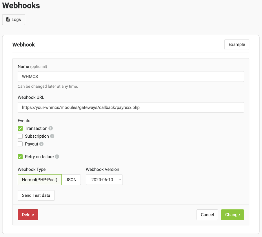 Webhooks